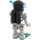 LEGO Skelett Diver mit Dunkles Türkis Flippers Minifigur