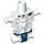 LEGO Skeleton Torso with Angular Ribs with Blue Robes and Skeleton Head (29075 / 45181)