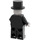 LEGO Skelett mit Leather Jacke und oben Hut Minifigur