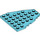 LEGO Sky Blue Wedge Plate 7 x 6 with Stud Notches (50303)