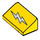LEGO Helling 1 x 2 (31°) met Flash symbol in Wit (23886 / 85984)