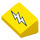 LEGO Helling 1 x 2 (31°) met Flash symbol in Wit (23886 / 85984)