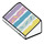 LEGO Slope 1 x 2 (31°) with Pastel stripes  (36921 / 85984)