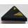 LEGO Slope 1 x 2 (45°) Triple with Yellow and Black Danger (Right) Sticker with Inside Bar (3048)