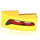 LEGO Slope 1 x 2 Curved with Corvette Taillight Pattern Model Left Side Sticker (11477)