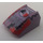 LEGO Pente 1 x 2 x 2 Incurvé avec rouge et Noir Lightning (30602)