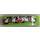 LEGO Slope 1 x 4 Curved Double with Red Stripe, Black Danger Stripes and 4 Claws Sticker (93273)