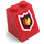 LEGO Helling 2 x 2 x 2 (65°) met Brand logo Sticker met buis aan de onderzijde (3678)