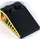 LEGO Slope 2 x 3 (25°) with Orange &#039;3&#039;, Black and Yellow Strips Both Sides Sticker with Rough Surface (3298)