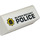 LEGO Helling 2 x 4 (45°) Dubbele met Super Secret Politie (Links) Sticker (3041)