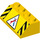 LEGO Slope 2 x 4 (45°) with Tools and Hazard Stripes with Smooth Surface (3037 / 43307)