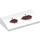 LEGO Slope 2 x 4 Curved with Dark Red Holes (Left) without Bottom Tubes (61068 / 103908)
