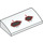 LEGO Slope 2 x 4 Curved with Dark Red Holes (Right) without Bottom Tubes (61068 / 103907)