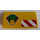 LEGO Slope 2 x 4 Curved with global transport logo Sticker with Bottom Tubes (88930)
