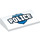 LEGO Pendenza 2 x 4 Curvo con &#039;Polizia&#039; over Polizia Distintivo con tubi alla base (16384 / 61068)