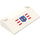LEGO Steigung 3 x 6 (25°) mit Cost Bewachen Logo Aufkleber mit Innenwänden (3939)