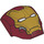 LEGO Steigung 4 x 5 x 1.3 Gebogen mit Iron Man Maske (85834 / 87532)