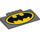 LEGO Pente 5 x 8 x 0.7 Incurvé avec Batman logo (15625 / 16762)