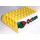 LEGO Luiska 6 x 8 x 2 Kaareva Kaksinkertainen jossa Octan logo (45411 / 45955)