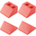 LEGO Sloping Roof Bricks 2 x 2 (Rosso) 282-1