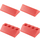 LEGO Sloping Roof Bricks Set (Red) 280-1