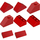 LEGO Sloping Roof Bricks (Rouge) 281-1