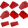 LEGO Sloping Roof Bricks (Rood) 281-1