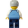 LEGO Snowboarder mit Mittelblau Jacke Minifigur