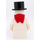 LEGO Snowman mit 1 x 2 Stein as Beine Minifigur