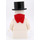 LEGO Snowman mit 1 x 2 Backstein as Beine Minifigur