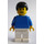 LEGO Soccer Player Blue/White Team Minifigure