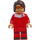LEGO Soccer Player, Male (Dark Brown Mid-Length Toulsed Hair)