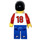 LEGO Voetbal Player met Number 18 Minifiguur