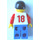 LEGO Soccer Player with Number 18 Minifigure