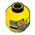 LEGO Solomon Blaze Head (Recessed Solid Stud) (3626 / 13129)