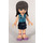 LEGO Sophie with Dark Blue Layered Skirt and Medium Blue Sleevless Top Minifigure