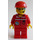 LEGO Space Shuttle Team Member with red Overalls Minifigure