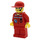 LEGO Space Shuttle Team Member with red Overalls Minifigure