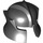 LEGO Gespikkeld Zwart Angled Helm met Cheek Protection (48493 / 53612)