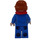 LEGO Spectator - Light Flesh Blau Soccer Fan Minifigur