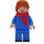 LEGO Spectator - Light Flesh Blau Soccer Fan Minifigur