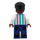 LEGO Spectator - Reddish Brown Male With White Striped Shirt Minifigure