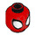 LEGO Spider-Man Minifigure Kopf (Einbau-Vollbolzen) (3626 / 84824)