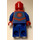 LEGO Spider-Man with Blue Legs and Dark Red Webbing Minifigure