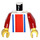 LEGO Sports Torso No. 18 on Back with Red Arms and Yellow Hands (973 / 73403)