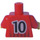 LEGO Des sports Torse avec Soccer Shirt avec Number 10 sur De Affronter et Retour (973)