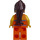 LEGO Lente Time Scene Vrouwelijk met Floral Blouse en Paardenstaart Minifiguur