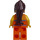 LEGO Spring Time Scene Female with Floral Blouse and Ponytail Minifigure