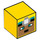 LEGO Square Minifigure Head with Cave Explorer Face (19729 / 100565)
