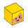 LEGO Square Minifigure Head with Dragon Archer Face (19729 / 102167)
